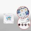 4pcs Pokémon Cartoon Square Transparent PC Keycap Wear-resistant Cross-axis Mechanical Keyboard Keycap with Custom Patterns