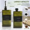 2Pcs Olive Oil Dispenser 500 ml Glass Oil Bottle Seasoning Bottle Vinegar Bottle Condiment Container Kitchen Cooking Gadgets