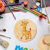 12pcs Round Wood Circles Unfinished Slices Discs DIY Original Solid Wood Crafts Coasters Painting Engraving Carving Home Decor