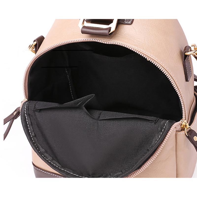 Vintage Backpack For Women High Quality PU Leather School Bag Large Capacity Travel Rucksack