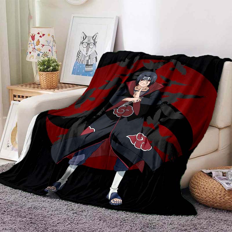 NARUTOUzumaki Naruto anime print blanket, warm and comfortable flannel blanket, suitable for bedrooms, sofas, beds, chairs, picn