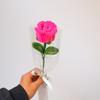 Artificial Flower Long-Lasting Never Wither Hand-Made Twist Sticks Silk Flowers Realistic Faux Floral Arrangement Home Decor