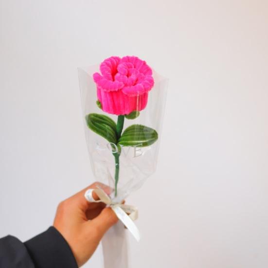 Artificial Flower Long-Lasting Never Wither Hand-Made Twist Sticks Silk Flowers Realistic Faux Floral Arrangement Home Decor