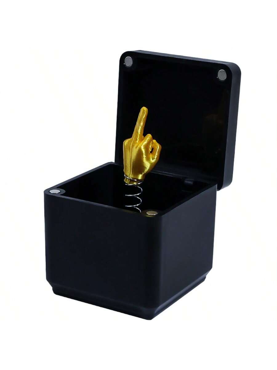 3D Printed Middle finger surprise gift box, perfect prank gift, novel prank middle finger statue Christmas novel funny gift