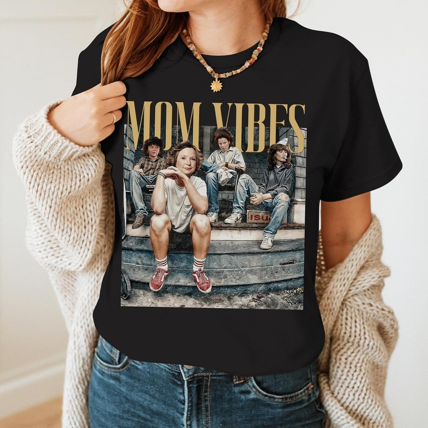 Mom Vibes Tshirt Retro Mom Shirt Mother s Day Shirts for Mom -Mama Vibes Tee XXXXL