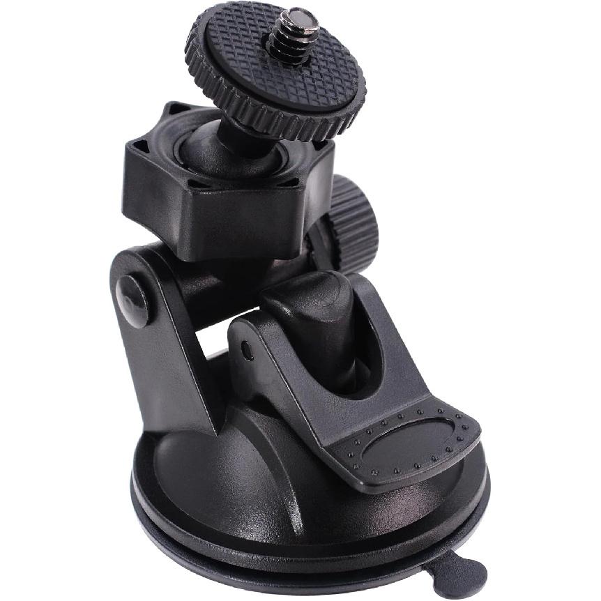 CH01A 1/4" 1/8" Thread Camera Suction Mount Tripod Holder in Dash Cam Mount Holder - Screw Tripod Windshield Holder Fits Sony/Ricoh/HP/GoPro/Oculus