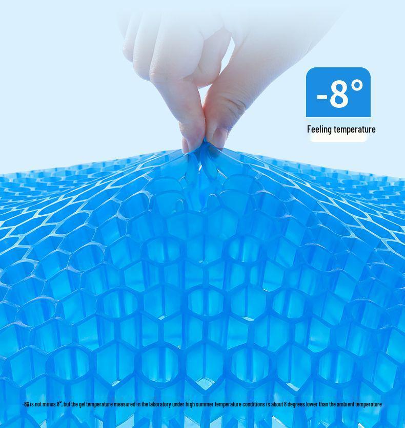 Silicone Honeycomb Gel Seat Cushion – Cool Summer Comfort for Office or Car