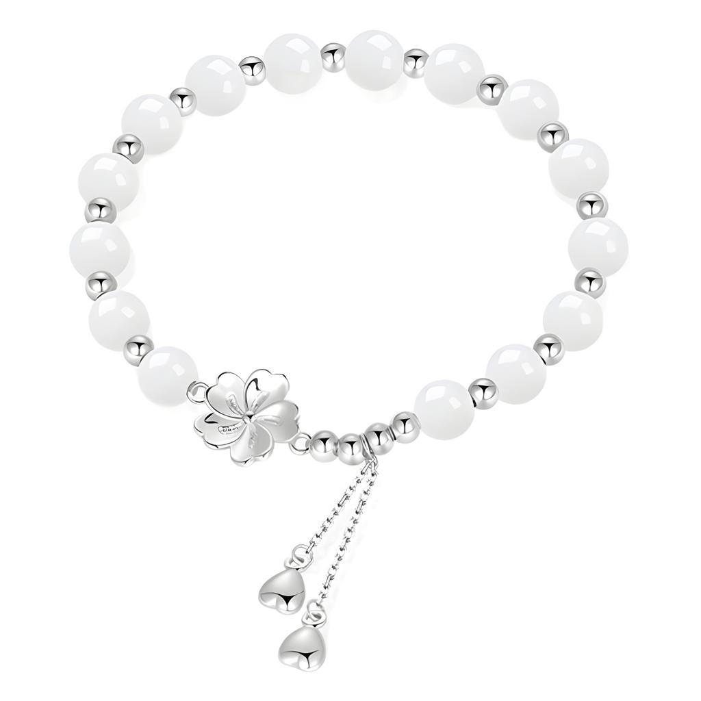 Peach Yaoyao Peach Blossom Bracelet Women's Niche Exquisite Beaded Bracelet Birthday Gift for Girlfriends