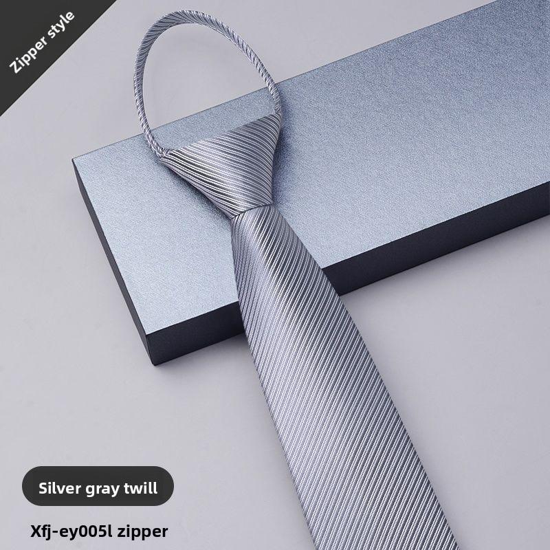 Krawatte für Herren mit Reißverschluss für formelle Geschäfts- und Hochzeitskleidung