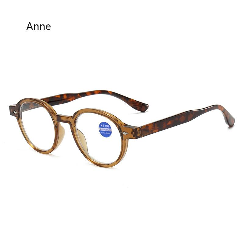 Blue Light Blocking Presbyopia Hyperopia Glasses Fashion High-Definition Round Reading Eyeglasses Women Men Computer Eyewear