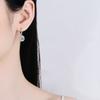 New 925 Silver Earrings Hot for Women Sterling-Silver Luxury Wedding Jewelry Elegant Female Accessories Fashion Gift Party