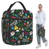 Deltarune SPAMTON G Insulated Lunch Bag for Kids School Cooler Thermal Food Box Tote Leakproof Lunch Boxes Container
