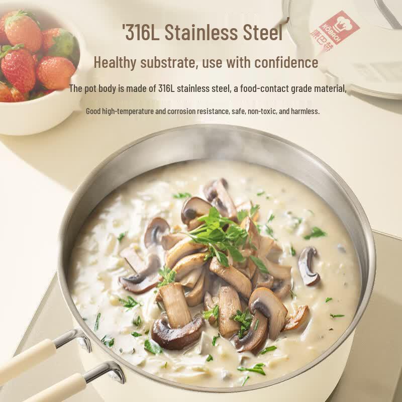 KOBACH Cream Style 316L Stainless Steel Milk Pot