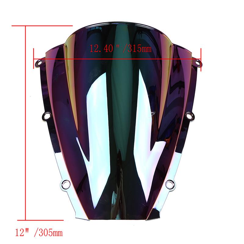Motorbike Front Windscreen Iridium Fairing Wind Deflector Screen Fit for Honda CBR600RR F5 2003-2004 Moto Accessories ABS