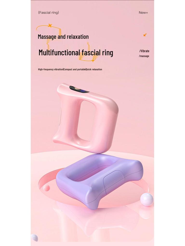 Women's High-Frequency Fitness Muscle Massager Ring for Full-Body Relaxation