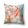Polyester Pillowcase Peach Leather Velvet Cushion Cover Marine Life Seahorse Octopus Printed Pillow Bedside Cushion Cover