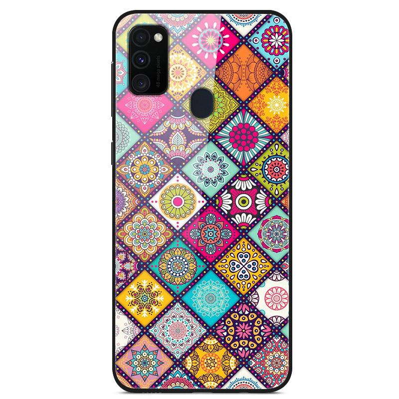 Popular Case For Samsung Galaxy M31 Case Tempered Glass Back Cover Case For Samsung M30s A21s M21 M31s A71 A51 Case Funda Coque