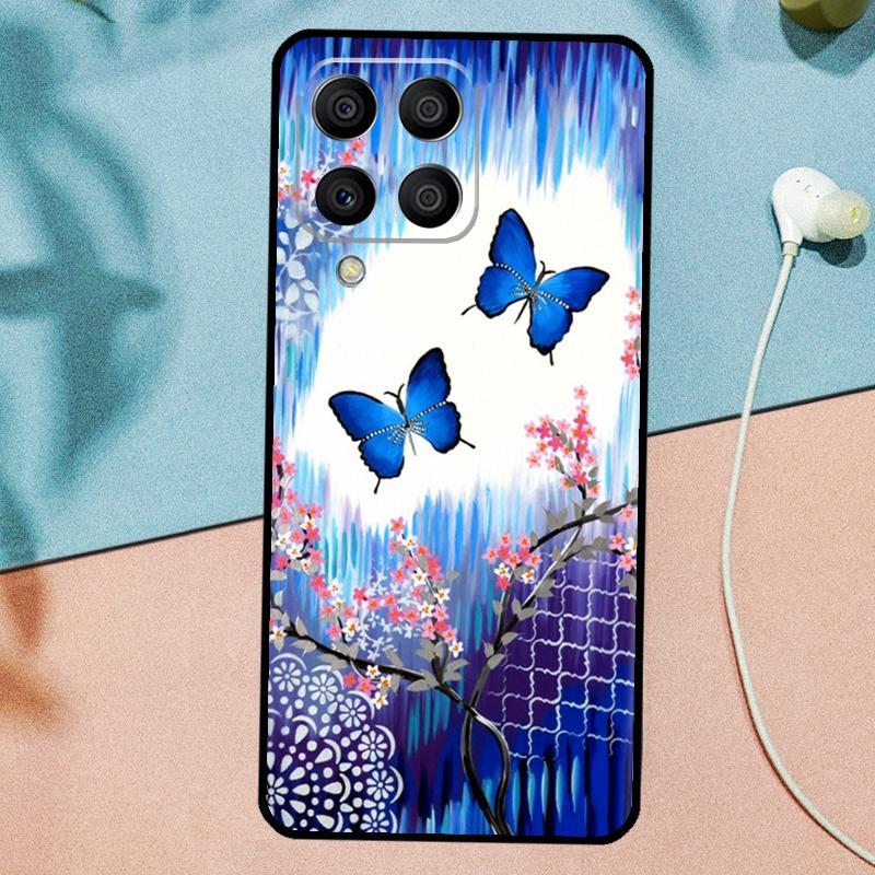 Butterfly Flower For Samsung Galaxy M31 M11 M23 M12 M13 M14 M15 M35 M55 M34 M54 M33 M53 M32 M52 M06 M16 Case