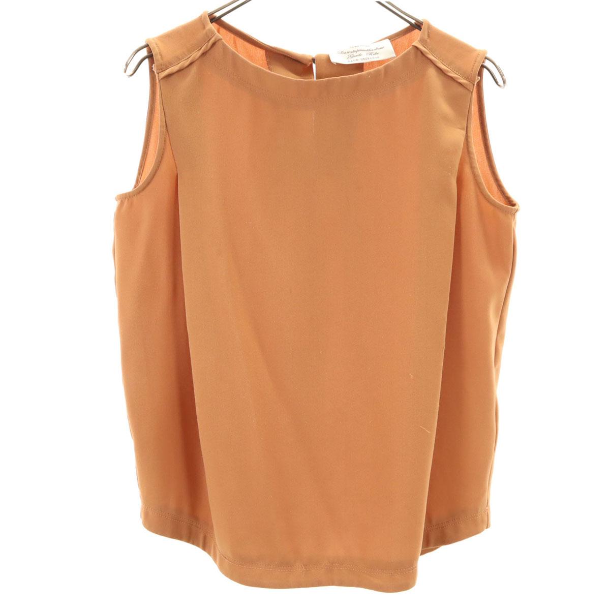 

nano universe No sleeve shirt 38 Orange series Women Used