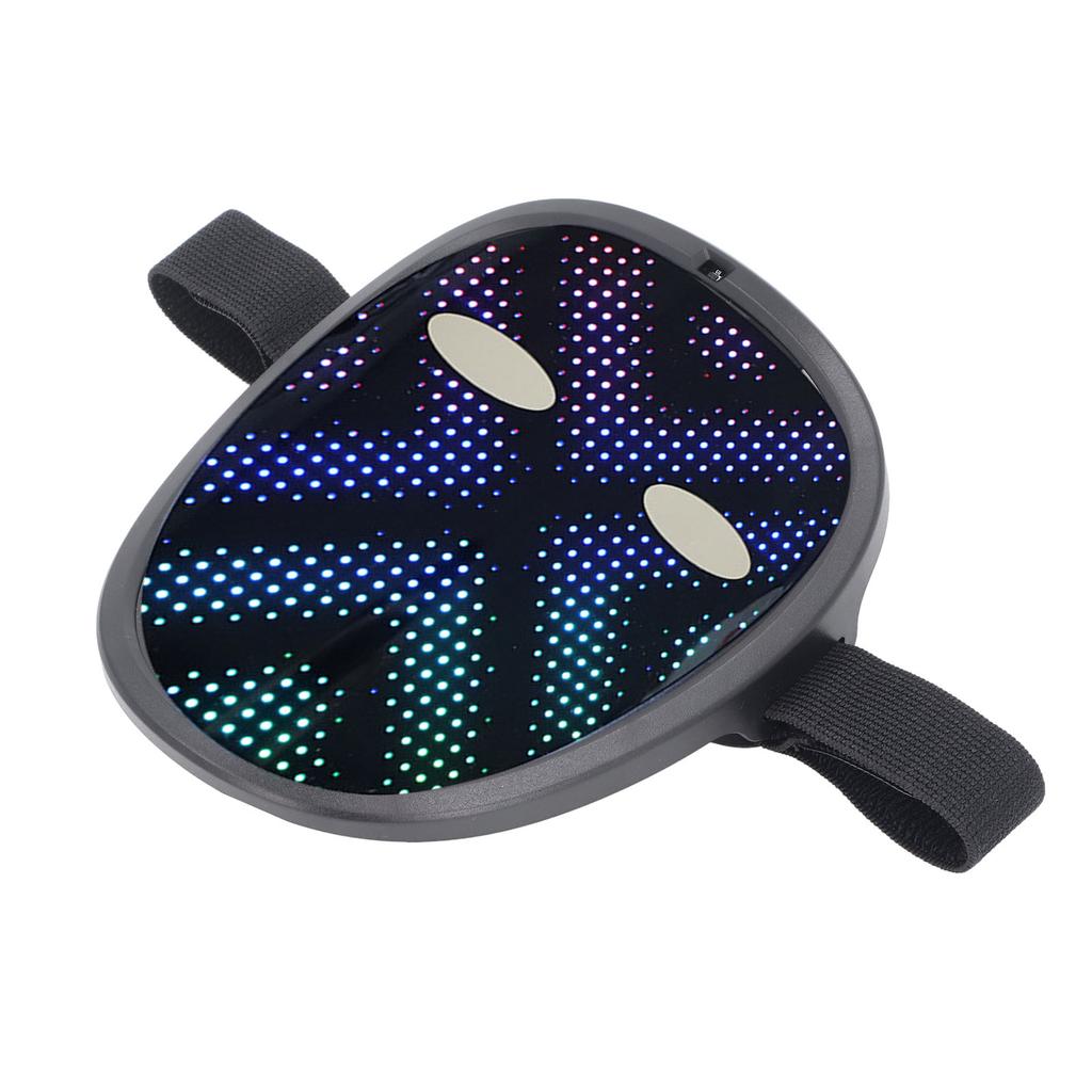 Costume LED Face Cover 28x32 Pixels 30 Images 40 Animations Light Up Face Transforming Cover with