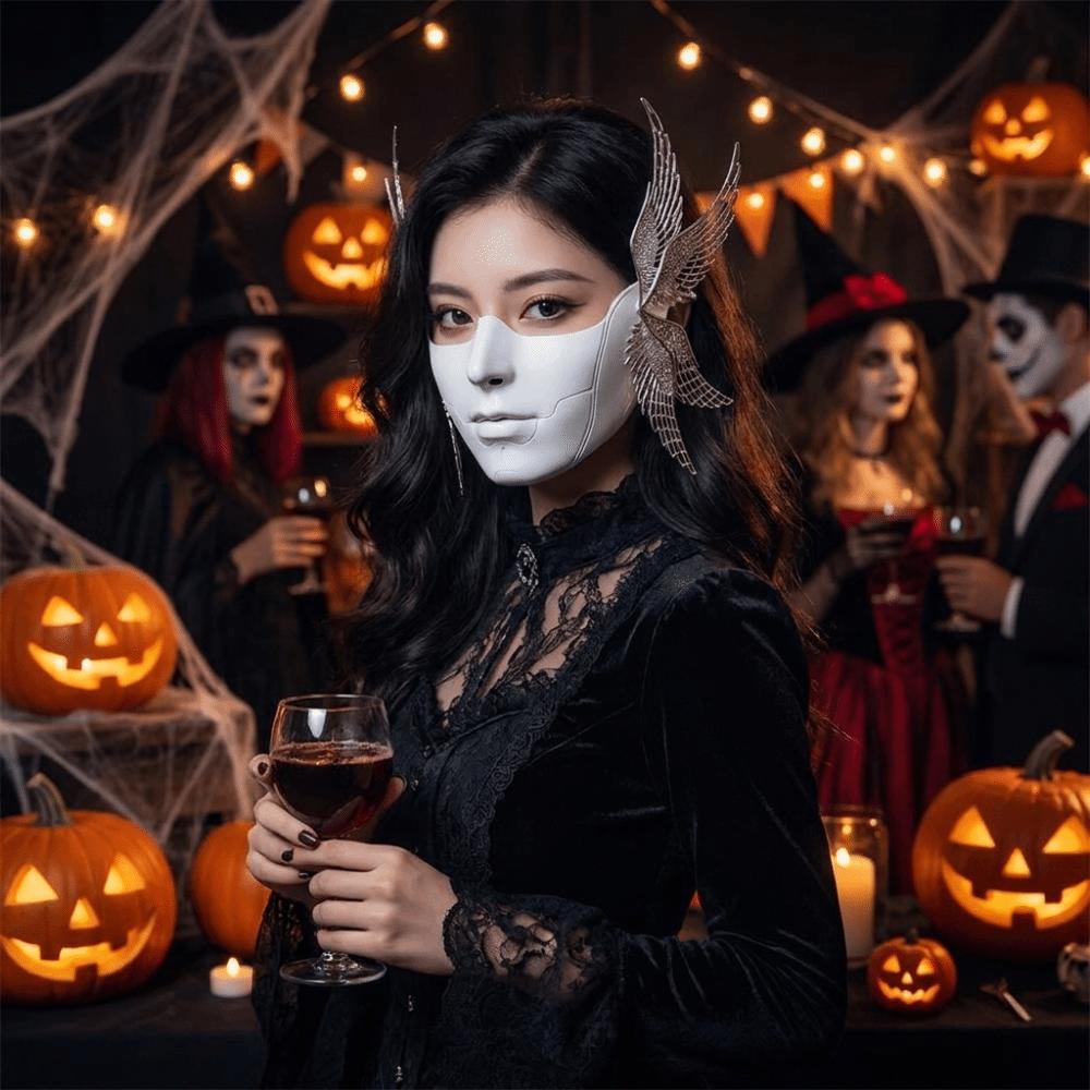Z Maską Balową Cosplay Skrzydło Plastikowy Materiał Maska Karnawałowa Przebranie Akcesorium do Kostiumu