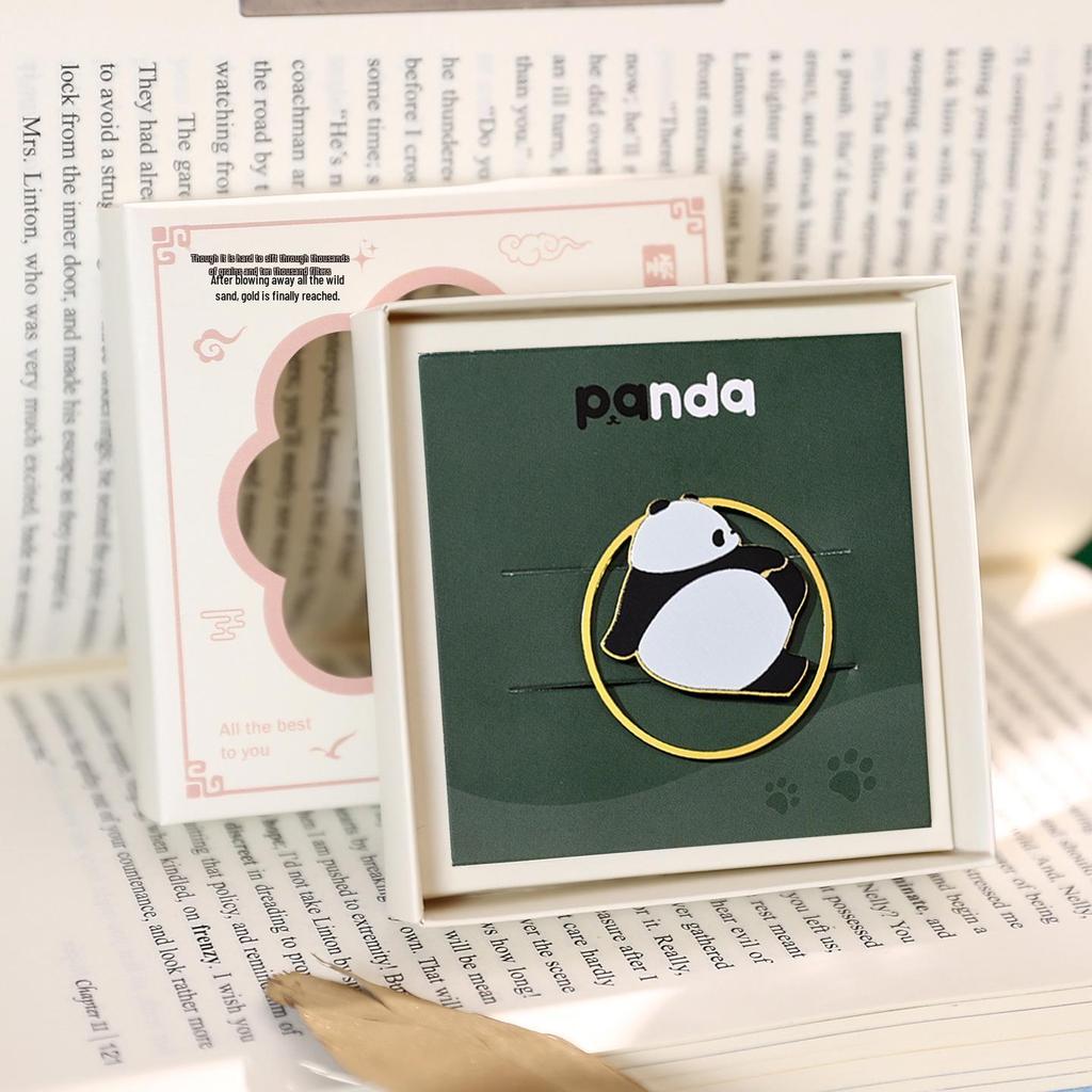 Panda Metal Bookmark with Tassel - Classic Chinese Style, Palace Museum Cultural Souvenir