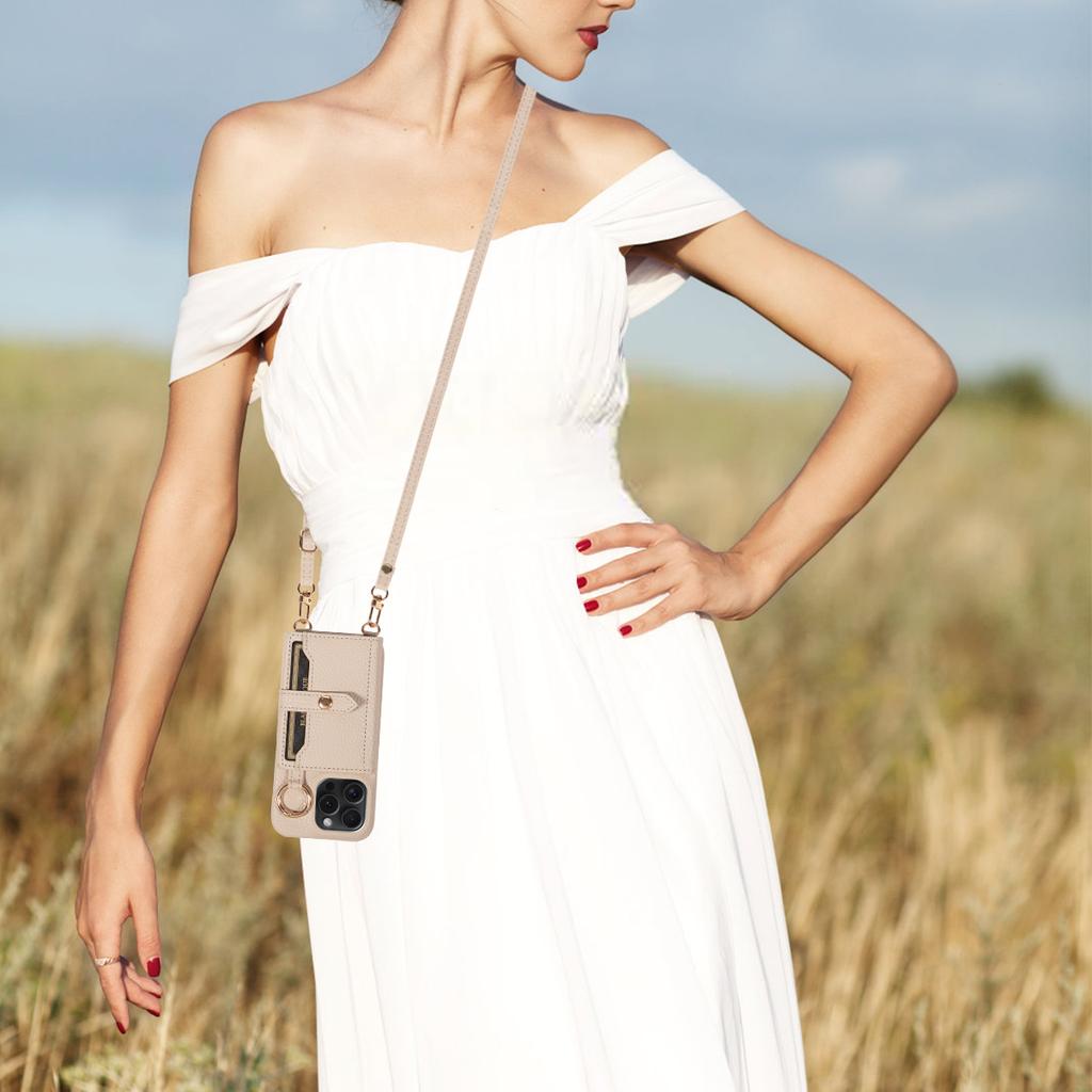 Neue stylische Kunstleder-Handyhülle für das iPhone 16 15 14 13 12 11Pro Max Plus 7 8Series mit Ring, Multi-Kartensteckplatz, Standfunktion