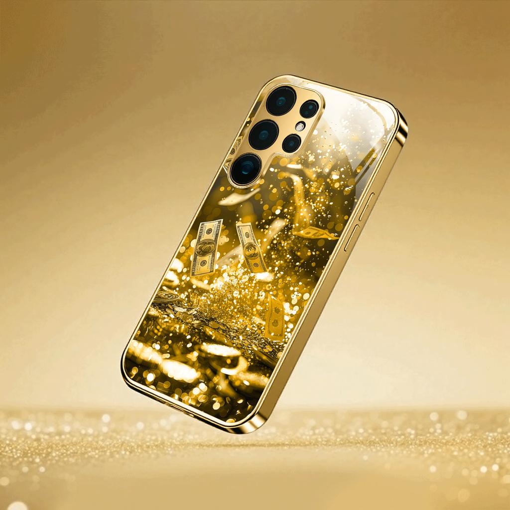 Hochwertige Handyhülle Galvanisiertes Glas TPU Handyhülle für Samsung Galaxy S26 S25 S24 S23 S22 S21 FE Ultra Plus Stoßfest