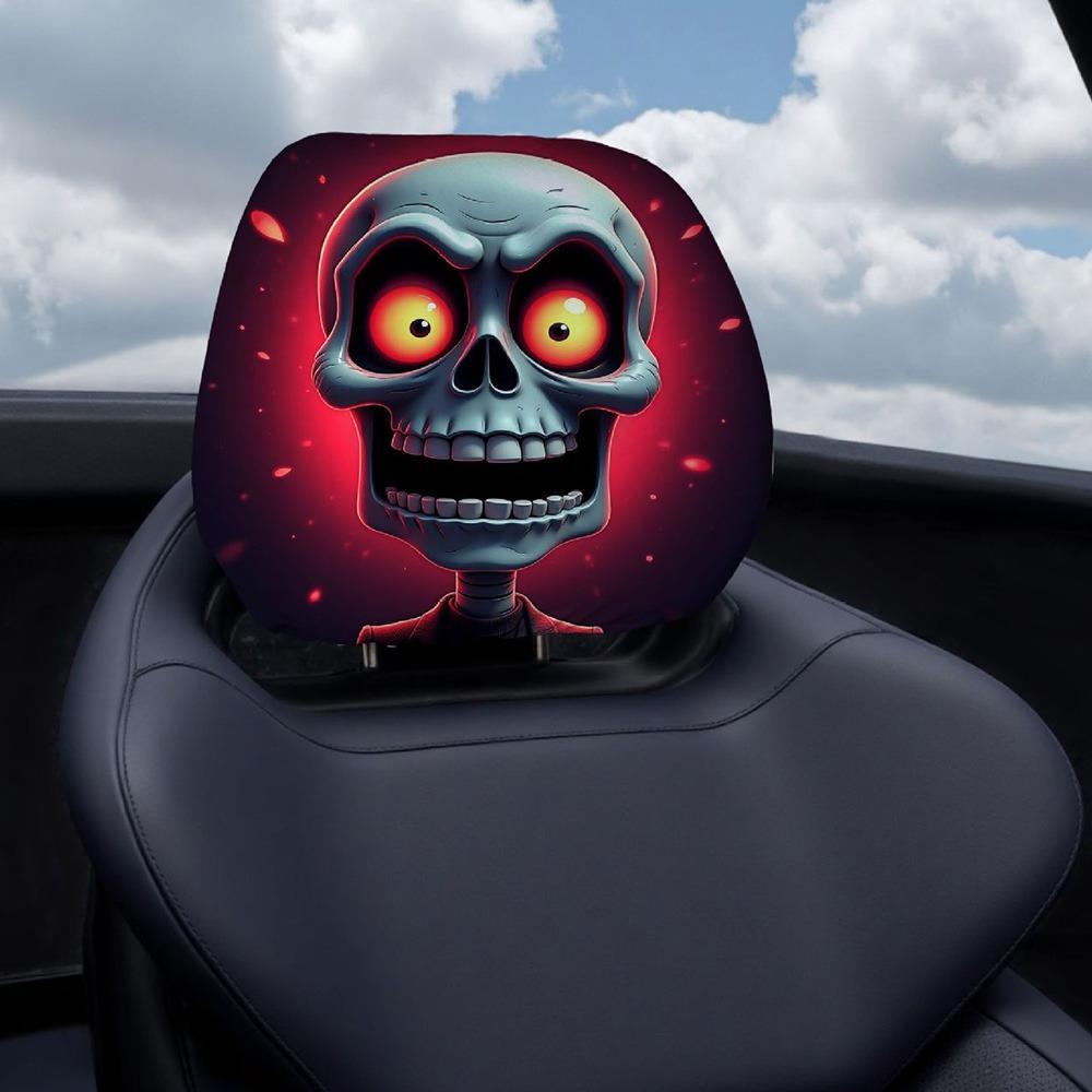Elastic Car Seat Cover Universal Car Seat Headrest Interesting Car Headrest Cover  Halloween