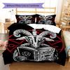 Baphomet Pattern Bedding,Quilt Set Quilt Cover Pillowcase Home Birthday Gift (1 * Duvet Cover + 2 * Pillowcase, Without Core)