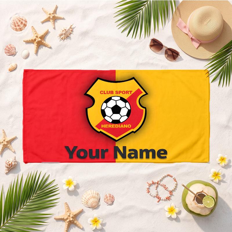 Herediano (1) Custom Name Beach Towel Soft Towel Gift for Beach Pool Swimming Vacation