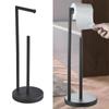 Sturdy Base Tissue Roll Holder Free Standing Paper Roll Floor Stand  Bedroom