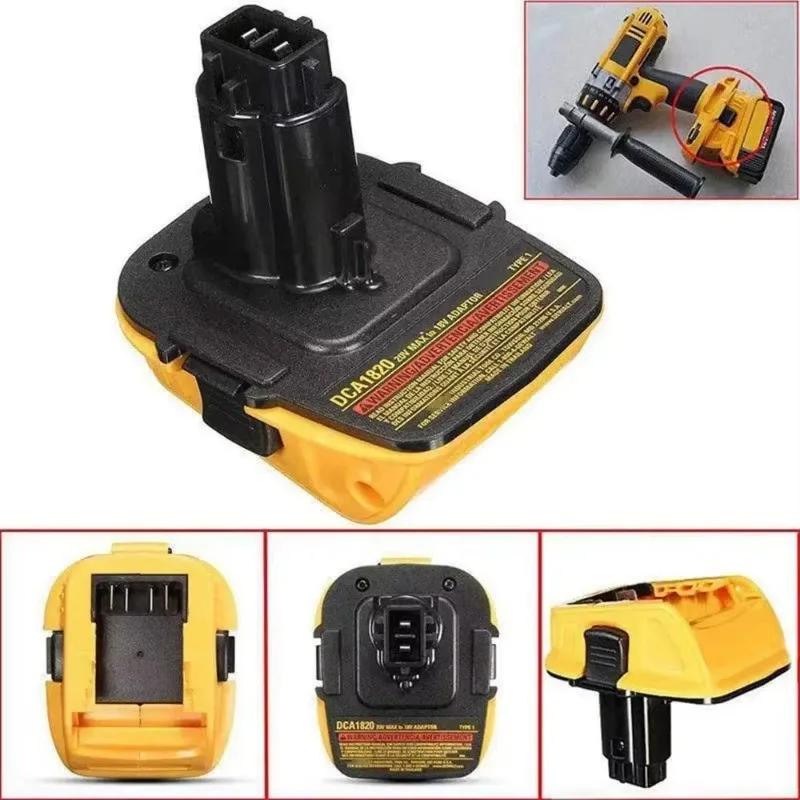 For Dewalt 18V Tools Convert For Dewalt 20V Lithium Battery DCA1820 Battery Adapter Work For Dewalt Max Dcb200 Dcb201 Dcb203