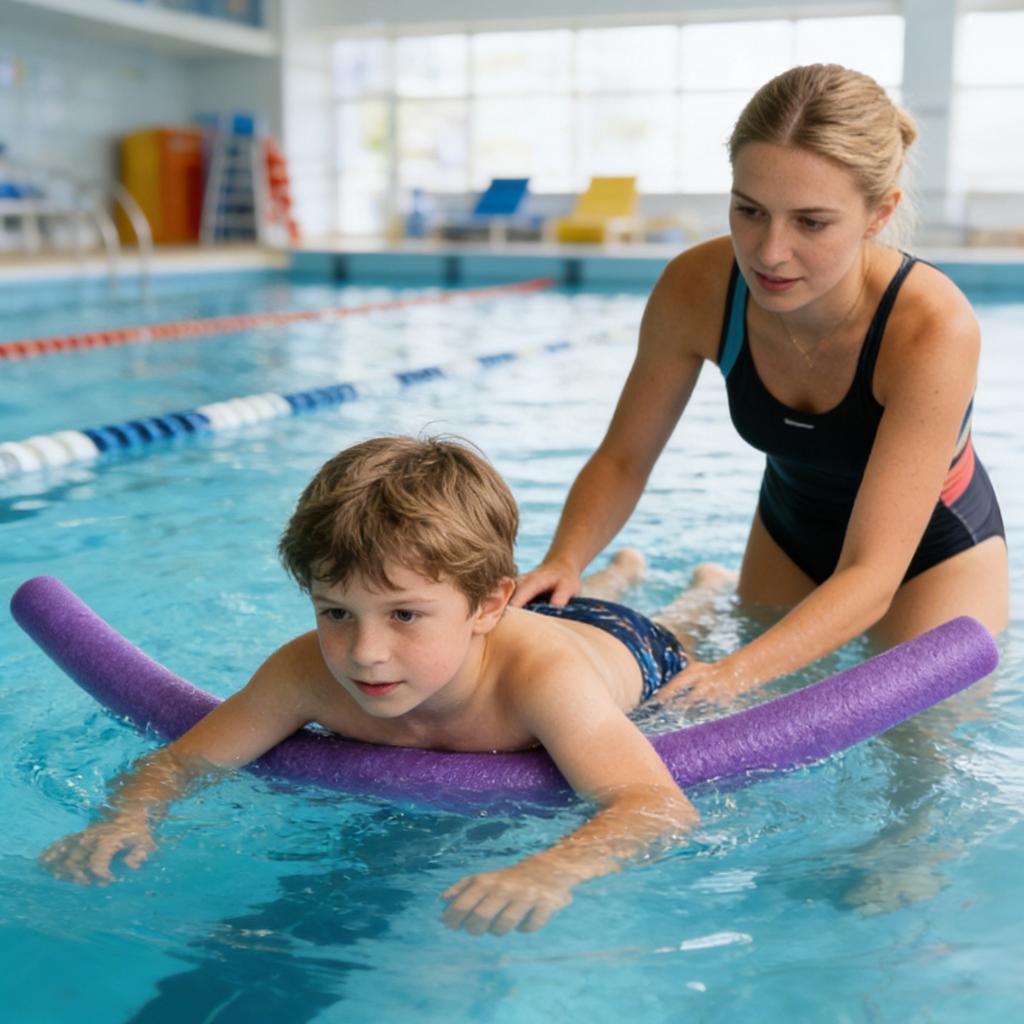 Bastoncini da nuoto cavi e colorati, barre di galleggiamento, bastoncini galleggianti in schiuma per piscina, utilizzati per galleggiare in piscina.