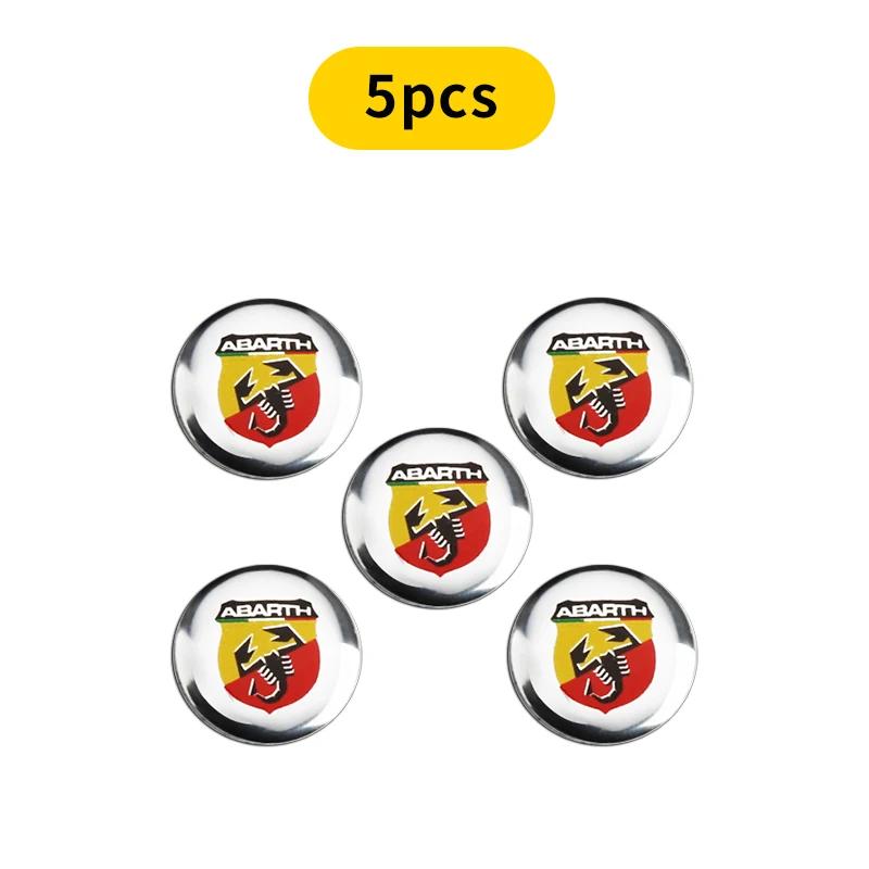 14mm 2/5/10pcs Car Key Badge Emblem Replacement Car Key Sticker For Abarth Stilo Ducato Palio Bravo Linea Doblo 500 Grande Tipo