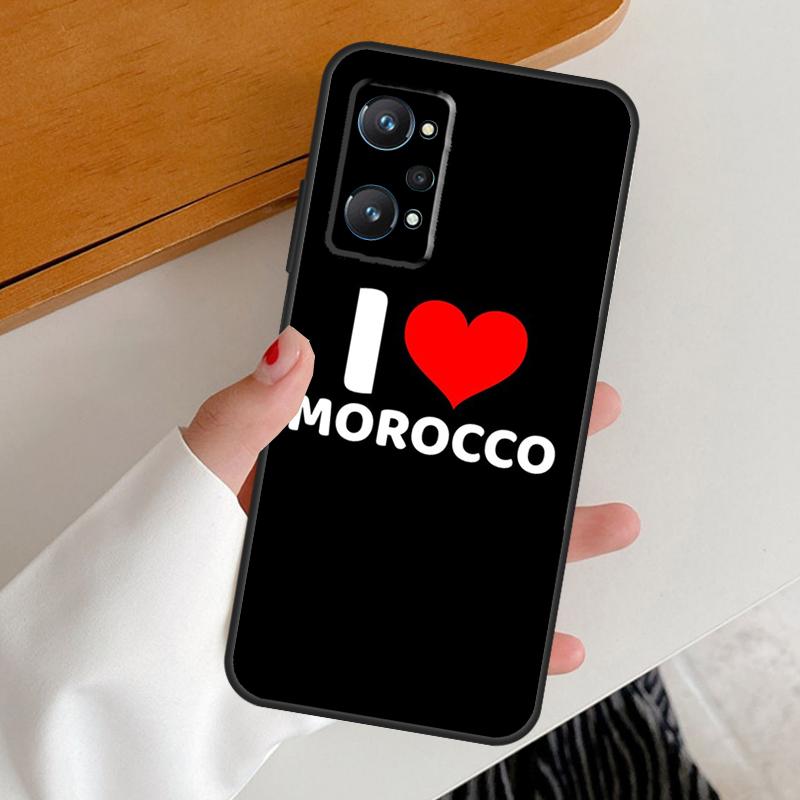 

Morocco Map Flag For Realme 15 GT7 Pro GT6 10 11 12 13 14 Pro Plus C65 C67 C63 C61 C51 C53 C35 C75 C55 Case Realme GT7