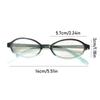 Vintage Y2K Anti Blue-ray Glasses Ins Retro Oval Glasses Lightweight Leopard Print Small Frame Eyewear Women/Men