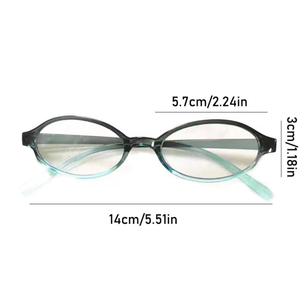 Vintage Y2K Anti Blue-ray Glasses Ins Retro Oval Glasses Lightweight Leopard Print Small Frame Eyewear Women/Men