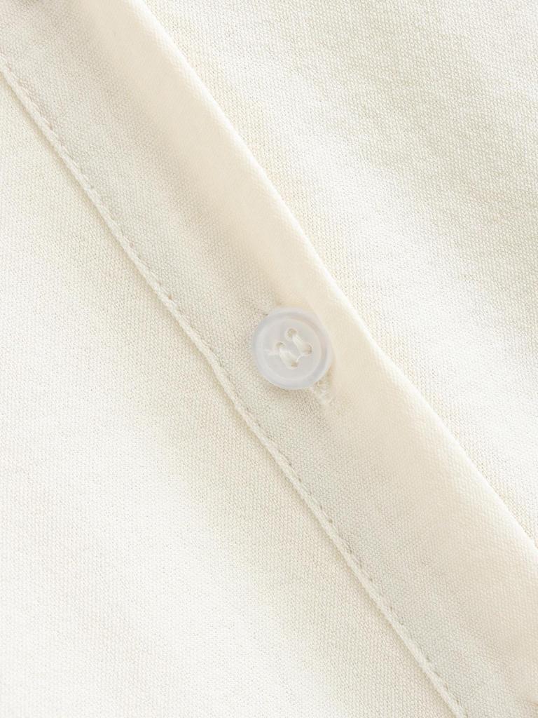 2024 Summer Women's V-Neck Color Block Embroidered Top - European & American Style Casual Fashion