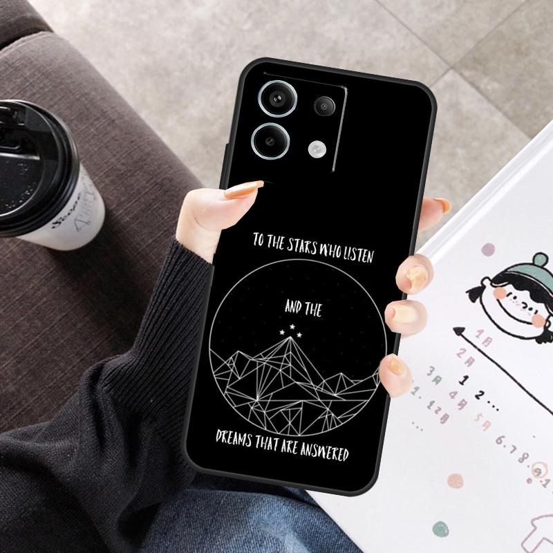 A Court of Mist Fury Sarah J Maas Cover For Xiaomi Redmi Note 13 9 10 11 12 14 15 Pro Plus Case For Redmi 15 C 12C 13C 14C 10C