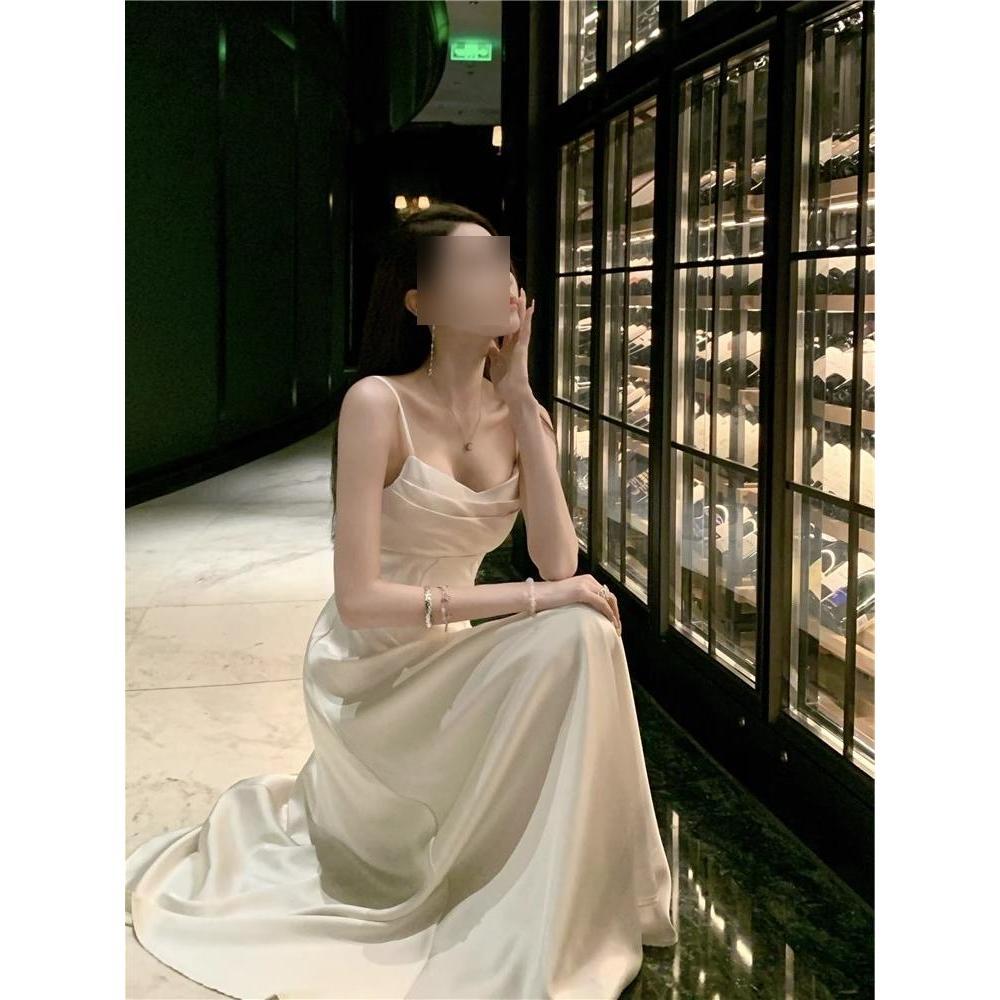 

Темпераментное платье-сарафан с отложным воротником, новое, женское, летнее, повседневное, с завышенной талией, приталенная юбка XL- (recommended 110-60kg)