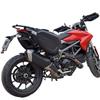Devil Competition Multi-Functional Motorcycle Saddlebags: Double-Sided Helmet and Travel Bags