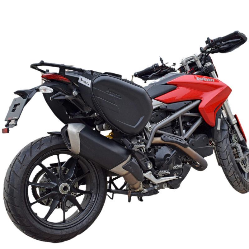 Devil Competition Multi-Functional Motorcycle Saddlebags: Double-Sided Helmet and Travel Bags