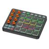 MIDI Controller Wireless MIDI Keyboard Pad 16 RGB Pads 6 Customizable Buttons 8 Knobs Rechargeable PC Mobile App Support for Beginners