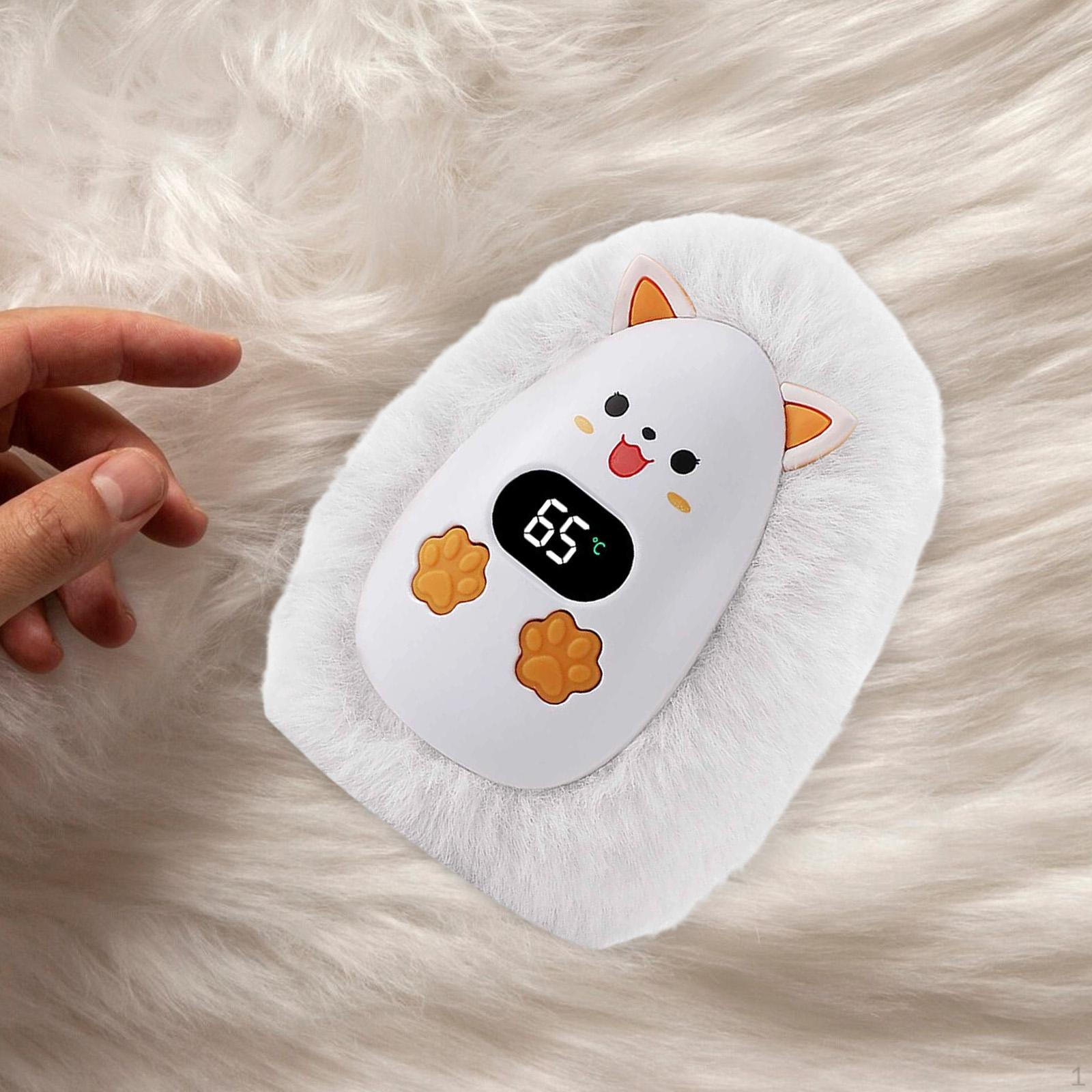 

Electric Hand Warmer Birthday Gift Comfortable USB Rechargeable Warming for Travel Daily Use белый