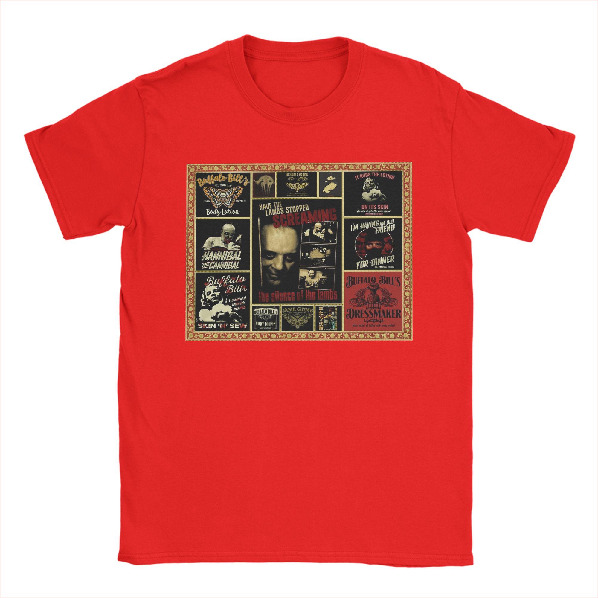 

Silence of the lambs TShirts Men Casual 100 Cotton Tee Shirt Round Neck Short Sleeve T Shirts Unique Clothes S
