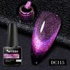 Mtssii 7ml Laser 9D Cat Eye Magnetic Gel Nail Polish Semi Permanent Nail Art Soak Off UV Gel Different Color At Different Angles
