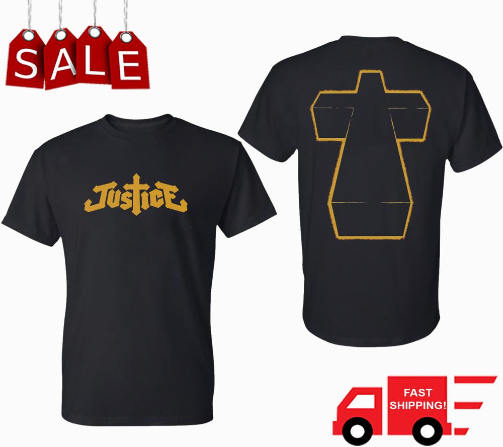 2 Sides Justice Band Classic For Fans T Shirt Black Unisex S-5XL ND1121 Unisex T-Shirt XXXL