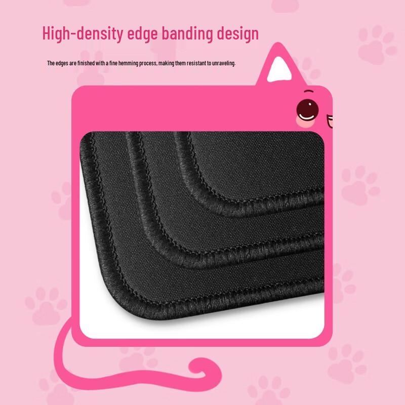 LESAILES Süße Katze Rosa Gaming Schreibtischmatte 800x300x3mm