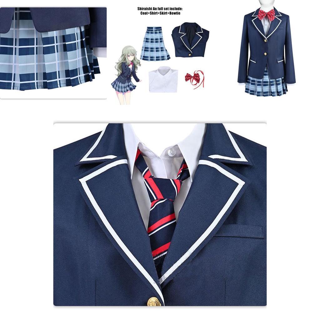 Project Sekai Colorful Stage Feat Cosplay Costume School Uniform Outfit Carnival